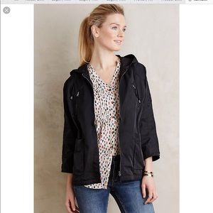 Black rain jacket